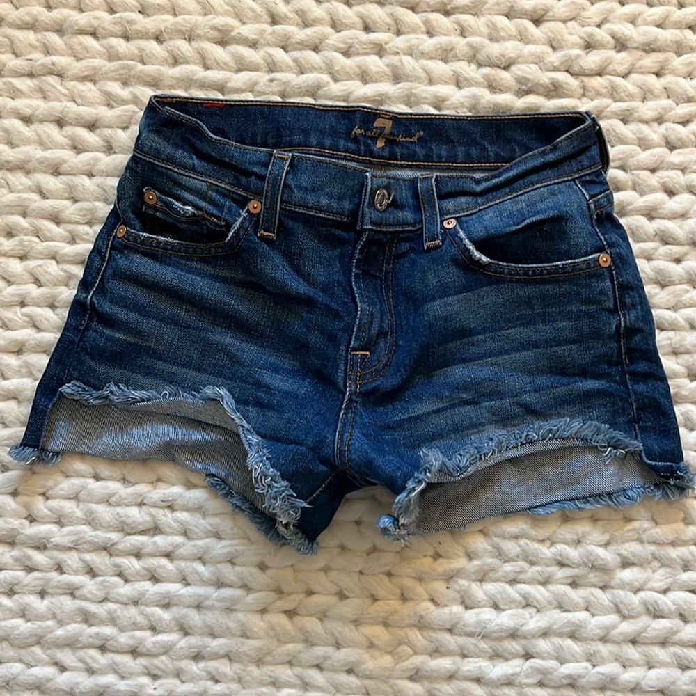 7 For All Man Kind Jean Shorts
